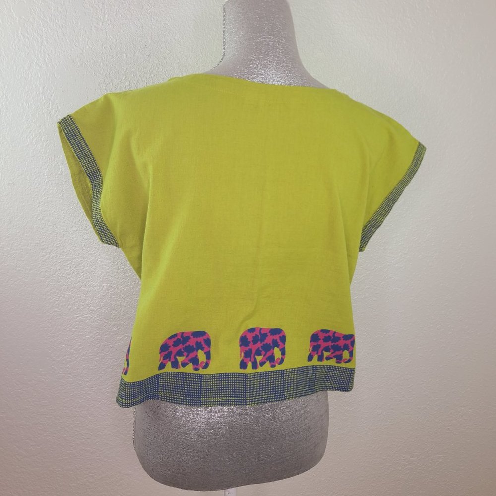 Max Elephant Cropped Summer Top